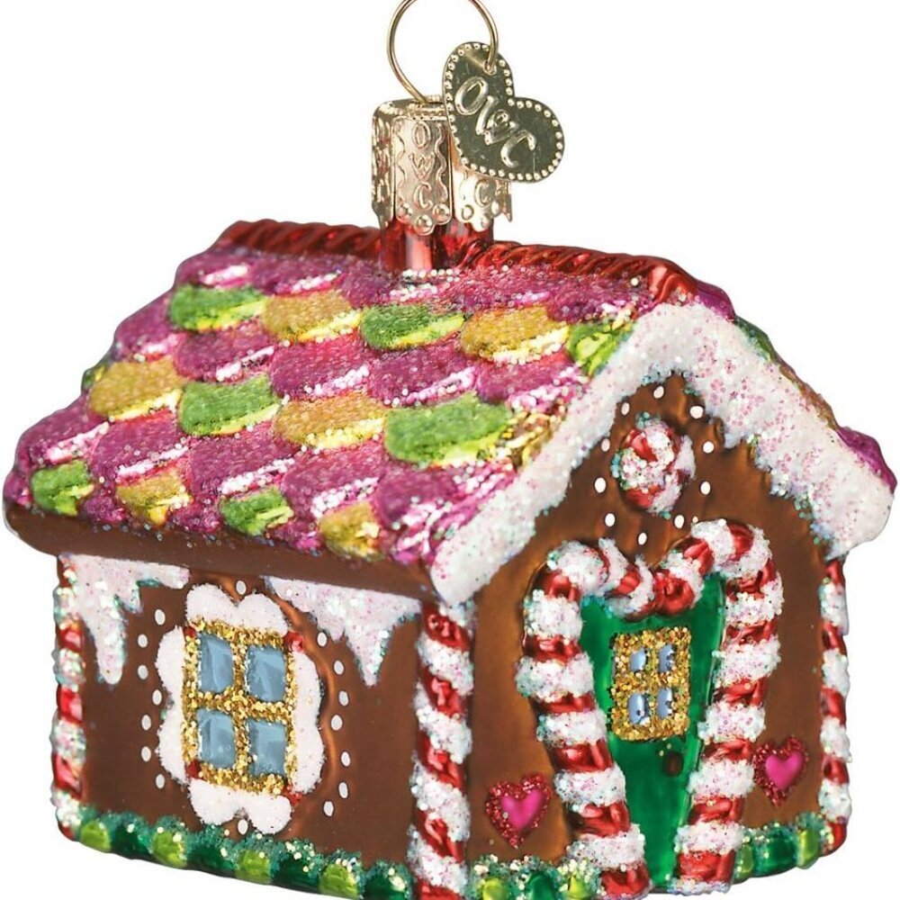 Ornaments: Gingerbread Collection Glass Blown Ornaments for Christmas Tree, Ging